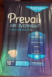 New Bag ,of Prevail Air Overnight BRIEFS18 Count Size 2 ,fast Free Shipping. Fixed Price $29.99.