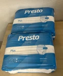 Of Presto Plus Unisex Pull Up Underwear Size Medium 32"-44" 40 Counts. Fixed Price $25.00.