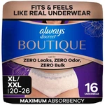 Feel Confident All Day - Always Discreet Boutique Black Xxl 16CT. Fixed Price $51.99.