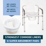 150 Ct Commode Liners With Absorbent Pads-value Pack Medical Grade Lundberg. Fixed Price $35.00.