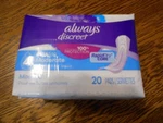 Always Discreet Incontinence Pads For Women, Light 20 Count (lot Of 3, Tot 60CT). Fixed Price $25.99.