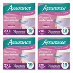 76 Count Assurance Women Incontinence Undies Max Smooth-stretch Fit Size 2XL. Fixed Price $59.99.