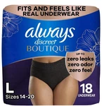 Always Discreet Boutique Incontinence And Postpartum Underwear For Women Maxi.... Fixed Price $22.99.