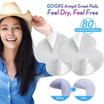 Premium Armpit Sweat Pads 80 Packs Underarm Guard Disposable Absorbing Shield. Fixed Price $14.95.