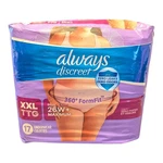Always Discreet Underwear Xxl 26W+ Max Absorbency 17 Count Women New. Fixed Price $28.01.