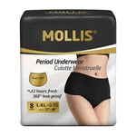 Mollis Disposable Period Underwear For Women, L/xl(pack Of 8), Black. Fixed Price $18.99.