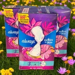 New Always Lot Of (3) Radiant Flexfoam Size Extra Heavy Flow Flexi-wings 22CT. Fixed Price $19.99.