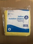 Dynarex 2141 Disposable Isolation Gown, Yellow - 50 Count. Fixed Price $54.99.
