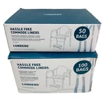 Lunderg Hassle Free Commode Liners Disposable Bedside 16OZ 150 Count. Fixed Price $34.99.