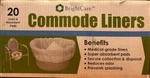 Brightcare Commode Liners With Super Absorbant Pads - Pack Of 20. Fixed Price $9.99.