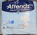 Attends Spsa Incontinent Bladder Control Leak Pad Contoured Shaped Incontinence. Fixed Price $25.00.