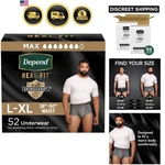 Real Fit Adult Diapers, Incontinence Underwear For Men, Disposable, Maximum A.... Fixed Price $97.51.