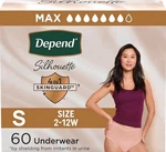 Depend Silhouette Adult Diapers Incontinence & Postpartum Size 2-12W 60 Counts. Fixed Price $38.95.
