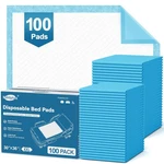 100 Count Disposable Bed 30''X36'' Mildplus Super Absorbent Underpads, D.... Fixed Price $70.71.