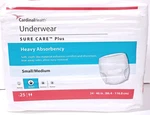 Cardinal Health Adult Disposable Pull Up Briefs Diapers Heavy Absorb 25 Ct S/m. Fixed Price $19.99.