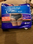 **new** Always Discreet Night Black Adult Incontinence Underwear Xl 16 Count. Fixed Price $18.75.