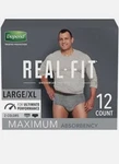 Depend Real Fit Large/extra Incontinence Pants, 12 Count - Pack.... Fixed Price $60.00.
