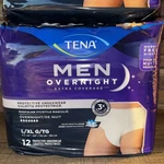 Lot Of 24 Tena Mens Overnight Incontinence Protective Underwear L/xl Size. Fixed Price $24.50.