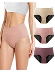 Tiichoo Women's Incontinence Underwear Washable Large, Beige/rose Gold/brown. Fixed Price $58.99.