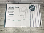 Lunderg Commode Liners / Toilet - Value Pack 250 Count Box Universal Fit. Fixed Price $44.95.
