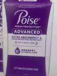 Poise Advanced Fresh Protection Extra Absorbency Ultimate Long Day & Night Pads. Fixed Price $19.99.