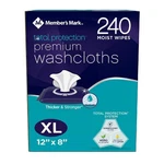 Member's Mark Adult Washcloths (240 Count) Pack). Fixed Price $67.49.