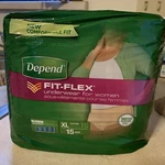 Nip Depends Fit Flex/sz Xlg 15 Ct Underwear/ Women/max Absorbency/bowel/incon/di. Fixed Price $14.00.