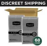 68 Count Mens Size Xl New Depend Fresh Protection Adult Disposable Underwear. Fixed Price $36.99.