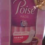 Poise Maximum Absorbency Regular Length Incontinence Pads Odor Control. Fixed Price $26.50.