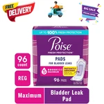 Poise Pads 5 Drop Maximum Absorbency 96 Count Regular Length Women Care. Fixed Price $29.89.