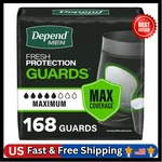 Depend Guards/incontinence Pads Fr Men/bladder Control Maximum. Fixed Price $57.44.