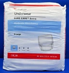 Cardinal Health Sure Care Extra Protective Underwear Unisex Moderate Absorb Xl. Fixed Price $25.00.