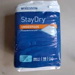 Mckesson Staydry Underpads Light Absorbency 23X36 Blue 10 Count Usa Disposable. Fixed Price $6.39.