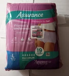Assurance Women's Incontinence & Postpartum Underwear, L Maximum Absorbency. Fixed Price $13.99.