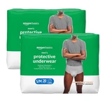 Amazon Basics Protective Underwear Max Absorbency, S/m, 40 Count (2 Packs Of 20). Fixed Price $28.88.