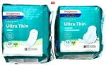 Walgreens Ultra Thin Long Super Size 2, Moderate Pads 20+16 Count EACH=36. Fixed Price $13.53.