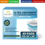 40 Xl 36 Heavy Duty Ultra Absorbent Bed Pads W/ Adhesive By Nurture Di.... Fixed Price $89.90.