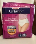 Walgreens Certainty Women's Underwear Maximum #5 Absorbency Size 18CT Each. Fixed Price $13.00.