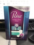 Poise Ultra Thin Pads-regular Length-light ABSORBENCY-28CT.. Fixed Price $13.95.