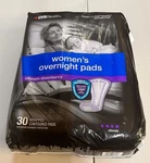 Cvs Health Women Overnight Pads Ultimate Absorbency 30 New Sealed. Fixed Price $15.89.