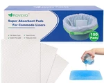 150 Pcs Commode Absorbent Pads For Bedside Toilet Chair Bucket, Liners. Fixed Price $41.65.