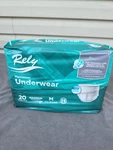 Rely Unisex Adult Underwear, Maximum Absorbency, Size Medium, Pack Of 20. Fixed Price $10.80.