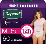Depend Defense Women Medium 60 Ct Incontinence Underwear - Overnight. Fixed Price $51.70.