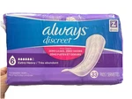 Always Discreet Postpartum/bladder Pads #6 33 Ct Extra Heavy No Leaks/odor. Fixed Price $14.26.