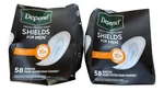 (2 Pack) Depend Shields Incontinence Pads For Men, Light Absorbency, 58 Count. Fixed Price $39.99.