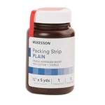 Mckesson Plain Packing Strip Cotton Non-impregnated Small .25"X5 Yd White. Fixed Price $34.81.