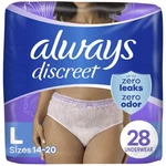 Always Discreet Adult Incontinence Underwear For Women, L, 28 Ct Free Shipping!!. Fixed Price $49.99.