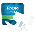 Presto Supreme Adult Diaper Med 21020, Large 21040, 21050, 2XL 21060, Case. Fixed Price $68.56.