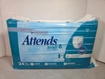 Vintage Attends Briefs 8 Permadry Plastic Backed Tab 2002 Diaper Sample 2PK Lg. Fixed Price $7.99.