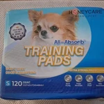 Honey Care All-absorb Small 17.5" X 23.5" 120 Count Dog And Puppy Training Pads. Fixed Price $29.99.
